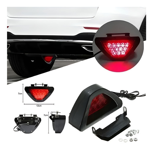 Luz De Freio Brake Light Triangular Modelo Formula F1 Pisca