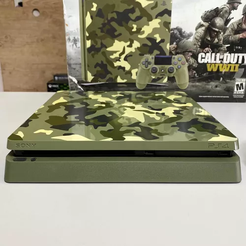 Console PS4 Slim 1TB Edição Limitada Call of Duty WWII Seminovo