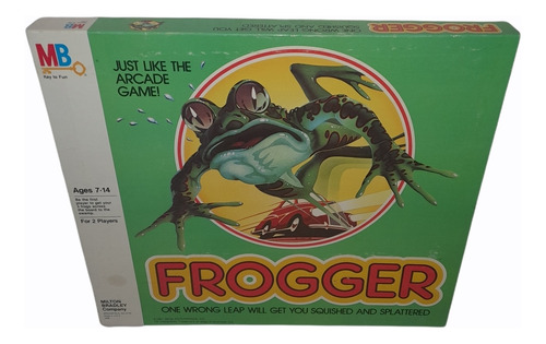 Frogger Juego De Mesa Vintage Milton Bradley 1982