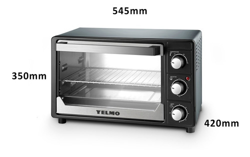 Imagen 3 de 5 de Horno Eléctrico De Mesa Yelmo Yl-32n 1500 Watts 32 Litros