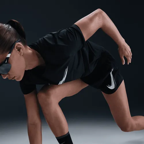 Shorts Nike One Swoosh Negro Mujer
