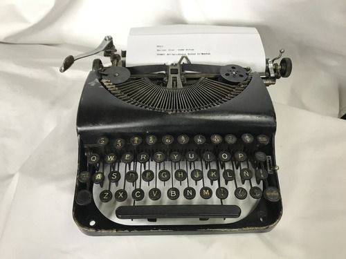 Maquina De Escribir Antigua Metalica Funcionando
