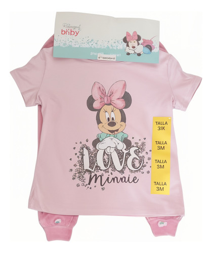 Disney Baby Pijama 2 Pz Minnie Mouse