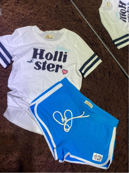 short moletom feminino hollister