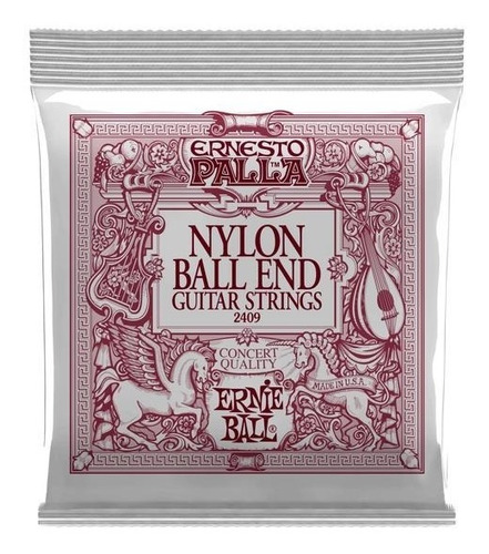 Cuerdas Guitarra Clasica De Concierto Nylon Ernie Ball 2409 