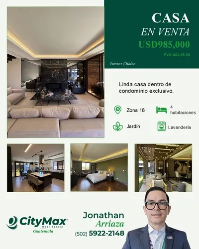 Venta De Casa En San Isidro Zona 16 Guatemala