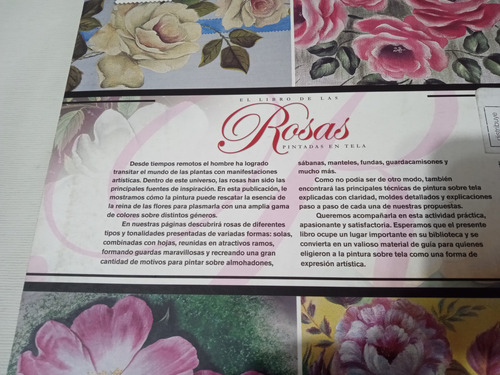 Pintura En Tela El Libro De Las Rosas Pintadas En Tela Bienv