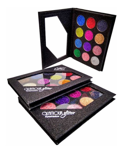 Paleta De Sombras Glitter Maquillaje Gli - g a $625