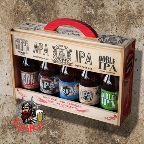 Imagen 2 de 6 de Cerveza Artesanal Barbaroja Estuche Regalo Ipa Familia