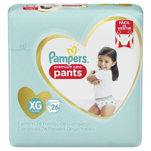 Pañales Pampers Premium Care Pants  Xg 26 u