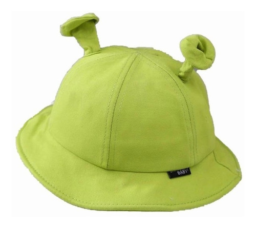 Bonito Chapéu Shrek Bucket Hats Funny Ears Green A