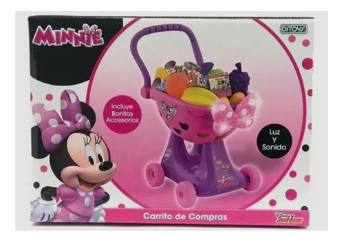 Disney Minnie Carrito De Compras Con Acc Luz Sonido  2099 