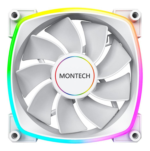Cooler Para Gabinete Montech Rx140 Pwm, Argb, 140mm, Reverso