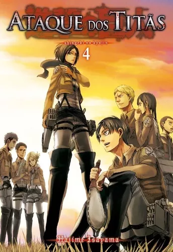 Mangá Ataque Dos Titãs Volume 04 Shingeki No Kyojin Lacrado