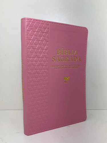 Bíblia Sagrada Almeida Edição Contemporânea Palavras De Jesus Em Vermelho Luxo Rosa
