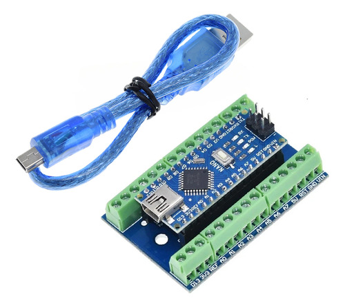 Nano V3 Compatível Com Suporte Expansão e cabo mini usb