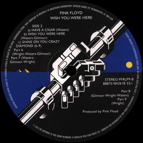 Imagen 3 de 9 de Vinilo Pink Floyd Wish You Were Here Nuevo Sellado