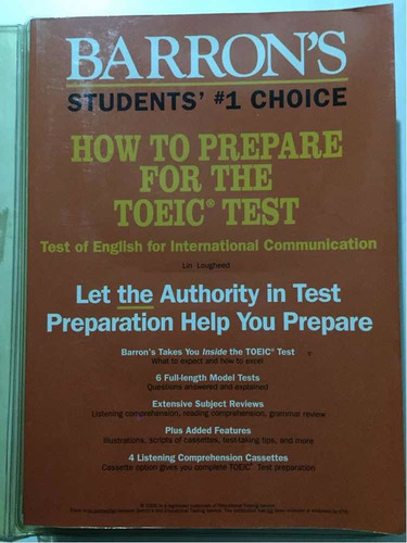 Barrons How To Prepare For The Toeic Test (Usado)
