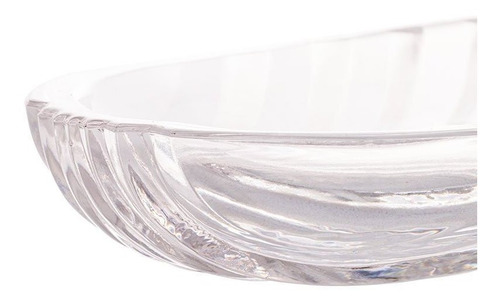 Imagem 2 de 3 de Prato Decorativo Leaf De Cristal 39,5x14x3cm- Lyor