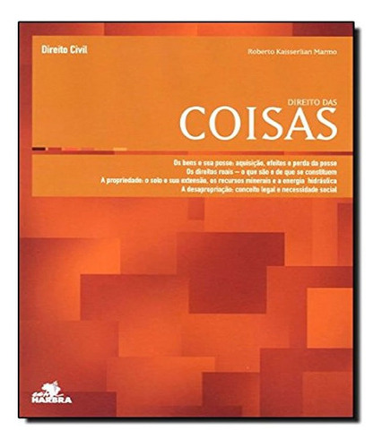DIREITO CIVIL – DIREITO DAS COISAS, de Vários autores. Editora Harbra, capa mole, edição 1 em português