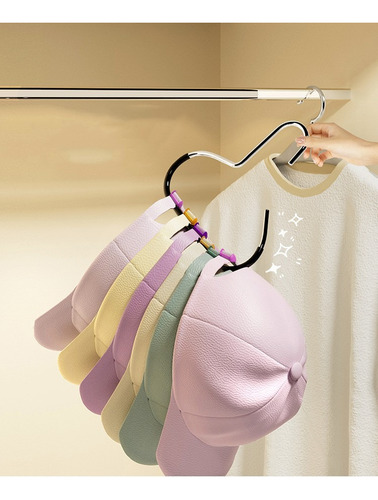 Chapéu Multifuncional, Cabide Para Roupas, 6 Peças