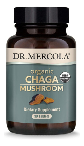 Hongo Chaga Orgánico Dr. Mercola 30 Tabletas