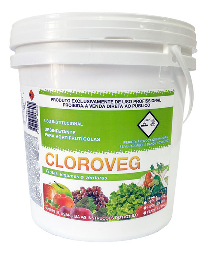 Cloroveg 5kg - Desinfetante Para Hortifrutícolas