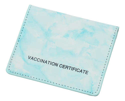 Tarjeta Vacunación Protector Billetero Fino De Lago Azul