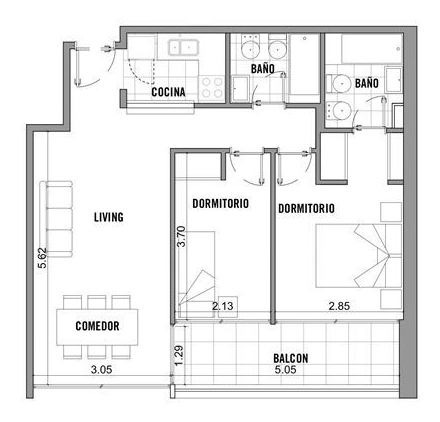 Imagen 6 de 27 de Dpto 3 Amb C/balcon Al Frente C/amenities En Venta
