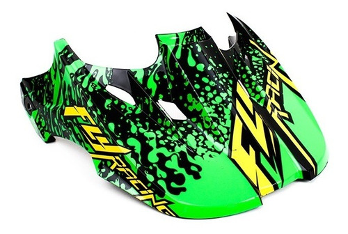 Pala Para Capacete Fly Racing Kinetic Inversion Green/black