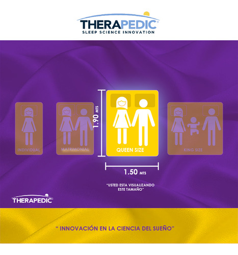 Colchón Queen Size Therapedic Espuma Premium Tela Ultrafresh