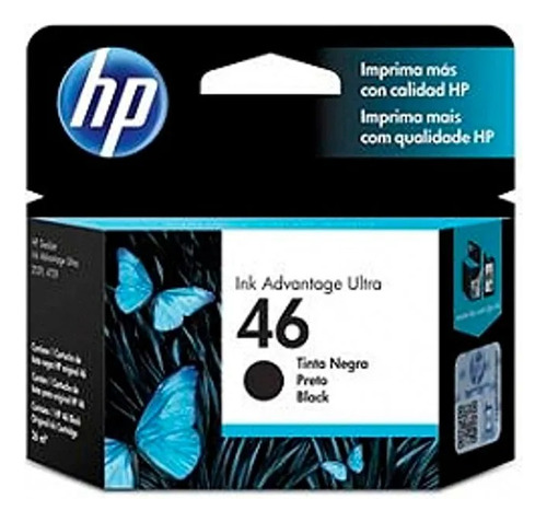 Cartucho Hp Cz637al 46 Negro 4729 1500 Copias