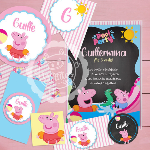 Kit Imprimible Editable Peppa Pig!