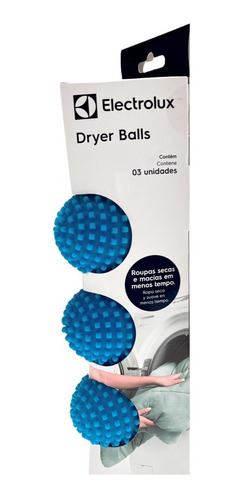 3 Bolas Dryer Balls Electrolux Secadora De Roupas Secagem