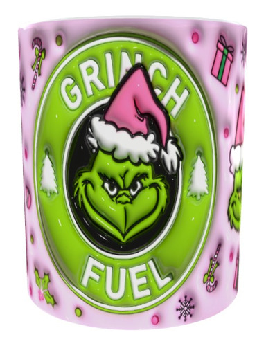 Taza Navidad Grinch Efecto Visual 3d Mod 9