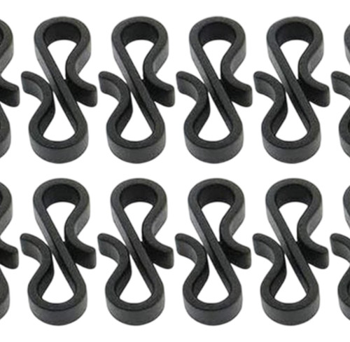 Light String Ganchos S Clipes Fáceis De 20 Peças Preto