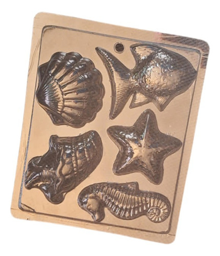 * Molde Chocolate 5 Figuras De Mar Grandes Peces Moana Jabon