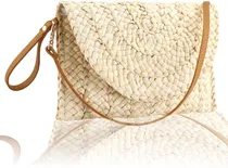 Comprar Bolsos De Mano De Paja Buric Para Mujer, Bolsos Cruzados De 