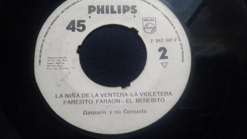 Single Gasparin Y Su Conjunto La Violetera