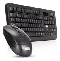 Comprar Teclado E Mouse Sem Fio Knup Pu002F Pc Notebook Tv Game Wireless Cor do mouse Preto Cor do teclado Preto