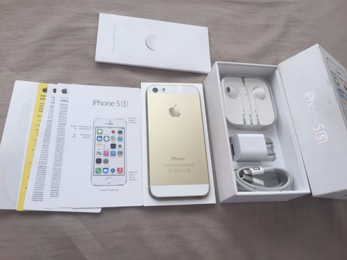 iPhone 5s Dorado 16gb Libre En Caja + Regalos 