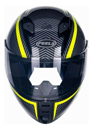 Casco Moto Integral Peels Icon Carbon Visor Simple