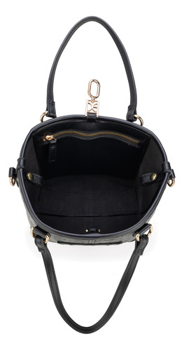 Bolsa Tote 2 En 1 Cloe Iniya Chico Color Negro