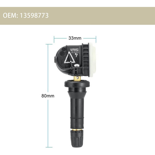 Kit Sensor Pressão Pneu Para Chevrolet S10 2017-2022