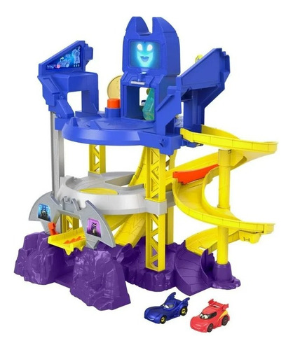 Set De Juego Fisher-price Batwheels Baticueva Lanza Y Atrapa