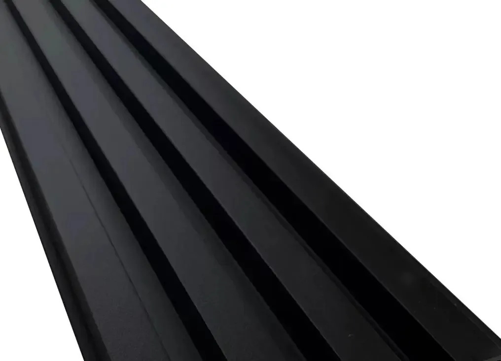 Lambrin Decorativo Wpc Panel 3d 12 Pzas 1mx16cm Color Madera Color Negro