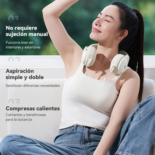 Extractor Leche Electrico 2pcs Estilo Cabestro Manos Libre Plmuyy