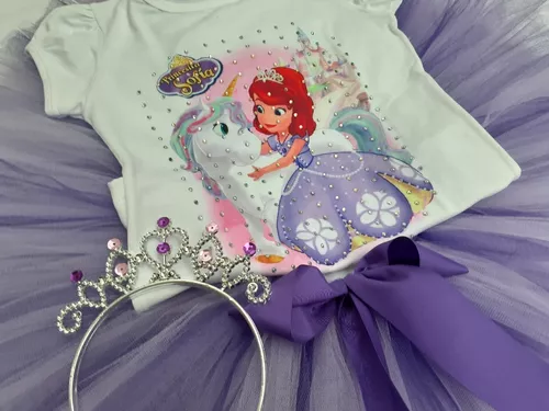 Fantasia tutu princesa sofia mais 2 camisetas no Elo7