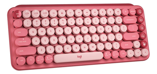 Teclado Logitech Pop Keys Mecanico Coral Rose 920-010715