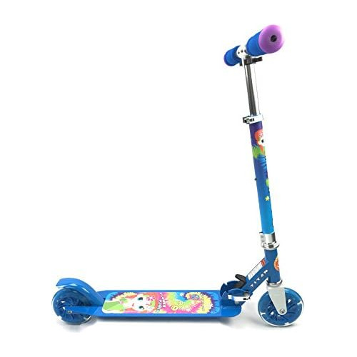 Flower Power Princess - Patinete Plegable De Aluminio N...